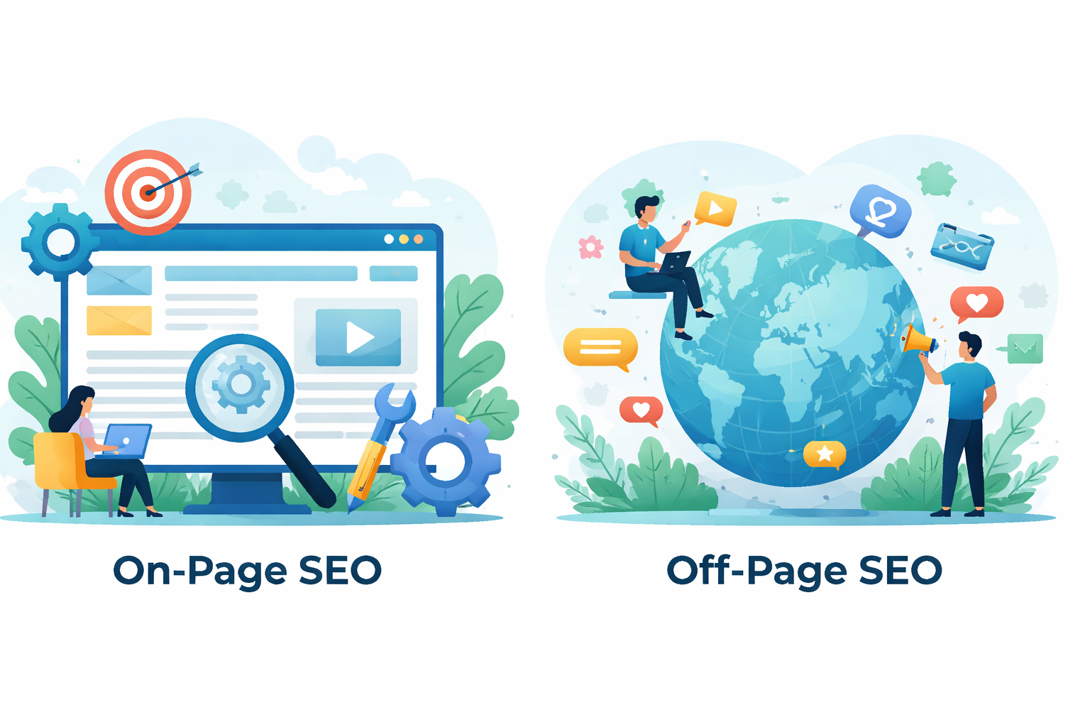 On-Page vs Off-Page SEO: How Our Agency Helps Businesses Rank Faster